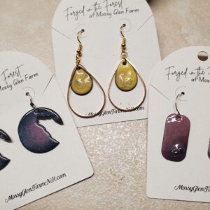 Enameled Earrings